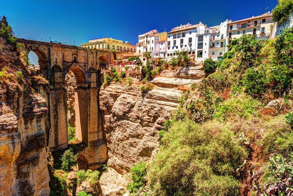 Ronda - El tajo de Ronda - Brücke